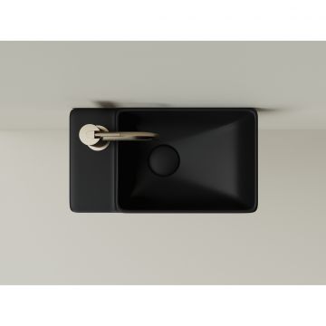 Раковина Ceramicanova (Керамиканова) Element подвесная 125х395х220 мм CN5046MB Черный матовый