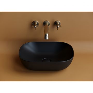 Раковина Ceramicanova (Керамиканова) Element накладная 135х455х325 мм CN6009MB Черный Матовый