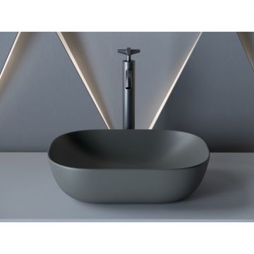 Раковина Ceramicanova Element накладная 135х455х325 мм CN6009MDH Темный Антрацит Матовый