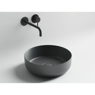 Раковина Ceramicanova (Керамиканова) Element накладная 120х390х390 мм CN6022MDH Темный Антрацит Матовый