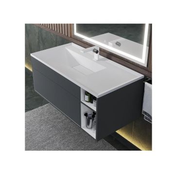 Раковина для ванной полувстраиваемая Uperwood (Упервуд) Lotus, 100 см, прямоугольная, белый глянцевый 35490000001