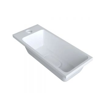 Раковина для ванной полувстраиваемая Uperwood (Упервуд) Modul, 50 см, прямоугольная, белый глянцевый 2911020337