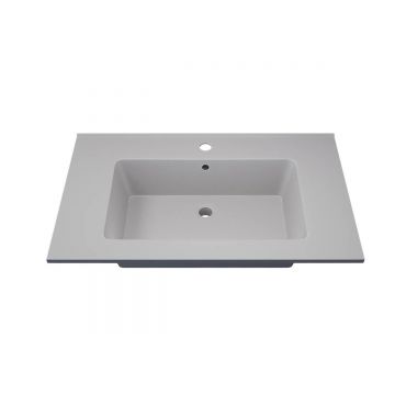 Раковина для ванной полувстраиваемая Uperwood (Упервуд) Parma Quartz, 85 см, белый матовый, жасмин 291003009