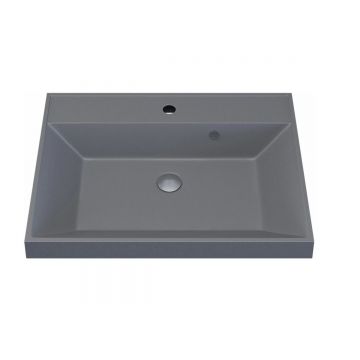 Раковина кварцевая для ванной Uperwood (Упервуд) Classic Quartz, 60 см, серый матовый, бетон 291030001