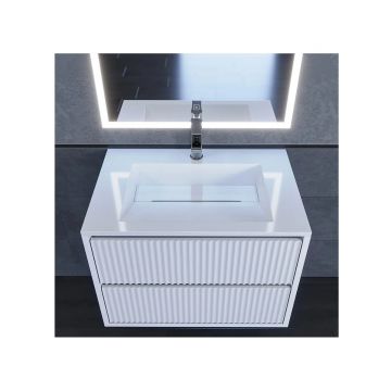 Раковина для ванной Uperwood (Упервуд) Next, 70 см, прямоугольная, белый глянцевый 2900000091