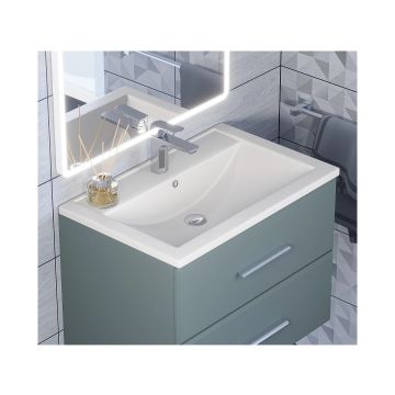 Раковина кварцевая для ванной Uperwood (Упервуд) Foster Quartz, 70 см, белый матовый, жасмин 291030032