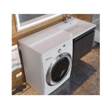 Раковина над стиральной машиной Uperwood (Упервуд) Magenta, 110 см, правая, белый 2490000011