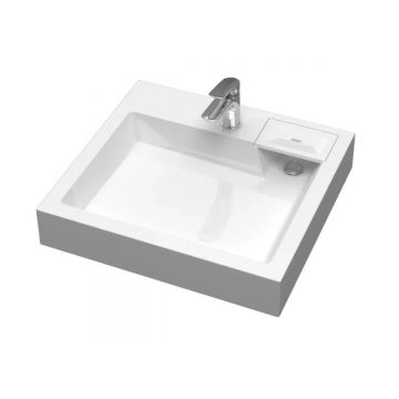 Раковина над стиральной машиной Uperwood (Упервуд) Vission, 60x55 см, белый глянцевый 45483000001