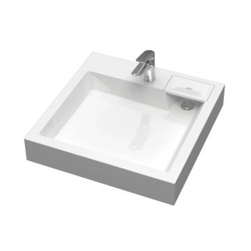 Раковина над стиральной машиной Uperwood (Упервуд) Vission, 60x60 см, белый глянцевый 45483000002