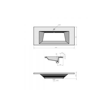 Раковина для ванной Uperwood (Упервуд) Olivia, 100 см, белый глянцевый ROlivia100wg