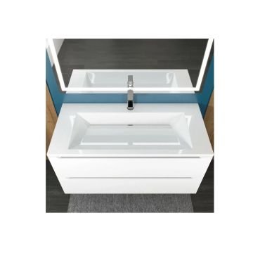 Раковина для ванной Uperwood (Упервуд) Olivia, 100 см, белый глянцевый ROlivia100wg