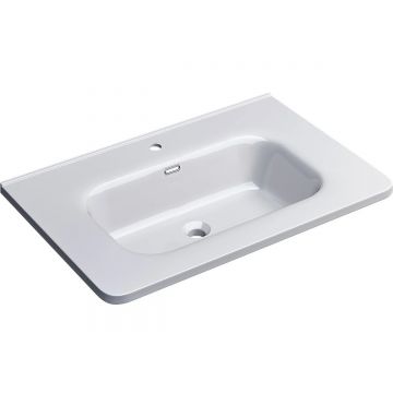 Раковина керамическая для ванной Uperwood (Упервуд) Monica, 70 см, белый глянец RMonica70wg