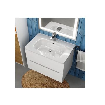 Раковина керамическая для ванной Uperwood (Упервуд) Monica, 70 см, белый глянец RMonica70wg