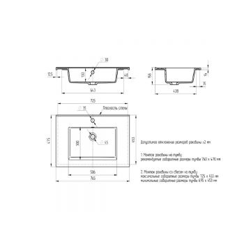 Раковина для ванной Uperwood (Упервуд) Parma Premium, 76,5 см, белый глянцевый 4538342001