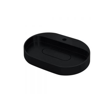 Раковина для ванной накладная кварцевая Uperwood (Упервуд) Tanos Quartz, 55 см, овальная, с декоративной накладкой, космос 291030523