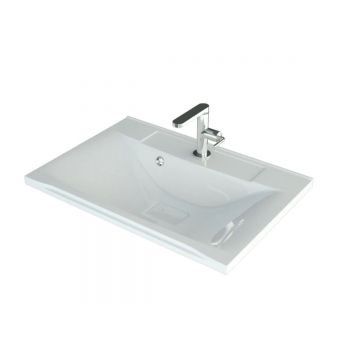 Раковина для ванной полувстраиваемая Uperwood (Упервуд) Elen, 65 см, с декоративной накладкой, белый 291120417