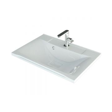 Раковина для ванной полувстраиваемая Uperwood (Упервуд) Elen, 70 см, с декоративной накладкой, белый 291120419