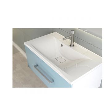 Раковина для ванной полувстраиваемая Uperwood (Упервуд) Elen, 80 см, с декоративной накладкой, белый 291120423