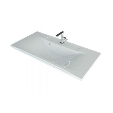 Раковина для ванной полувстраиваемая Uperwood (Упервуд) Elen, 90 см, с декоративной накладкой, белый 291120425