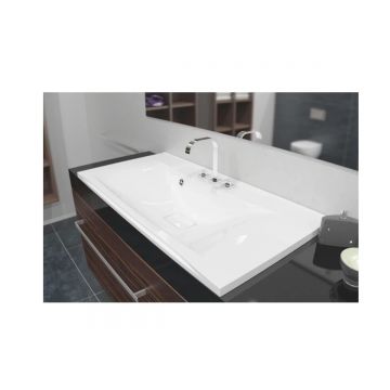 Раковина для ванной полувстраиваемая Uperwood (Упервуд) Elen, 90 см, с декоративной накладкой, белый 291120425