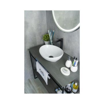 Раковина накладная Gid Lago 41x34x15см, N9138 51178, белый