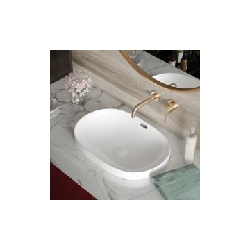 Раковина встраиваемая сверху RoxenBath (РоксенБаз) Batt 600х400х175 мм, 570155, белый