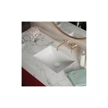 Раковина врезная, под столешницей RoxenBath (РоксенБаз) Sims 510х390х185 мм, 570145, белый