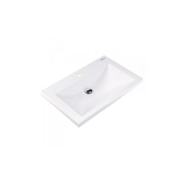 Раковина встраиваемая сверху RoxenBath (РоксенБаз) Iris 750х480х133 мм, 3001475, белый