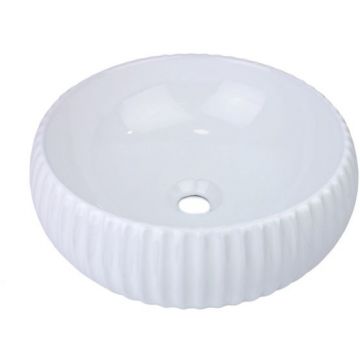 Раковина-чаша Bronze de Luxe (Бронз Де Люкс) Esmeralda белая 400х400х130 мм (1382W)