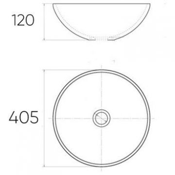 Раковина-чаша Bronze de Luxe (Бронз Де Люкс) Flora 400x400x120 мм (3008)
