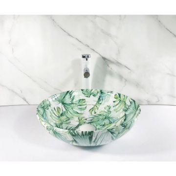 Раковина-чаша Bronze de Luxe (Бронз Де Люкс) Flora 400x400x120 мм (3008)