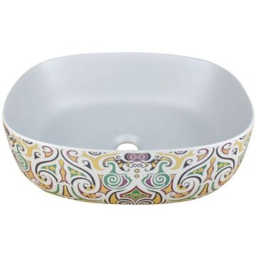 Раковина накладная Bronze de Luxe (Бронз Де Люкс) Murano 455х340х160 мм (4035)