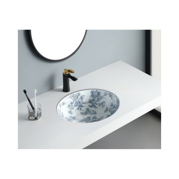 Раковина встраиваемая Bronze de Luxe (Бронз Де Люкс) Brousse,500х400х200 мм, 1751, белая