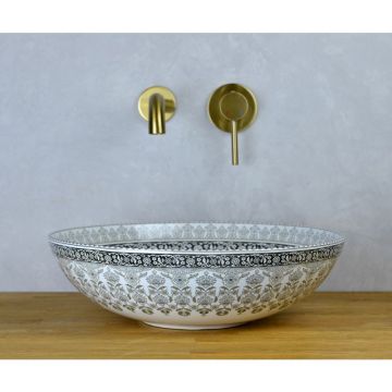 Раковина-чаша Bronze de Luxe (Бронз Де Люкс) Marrakesh серый 405x405x125 мм (1008G)