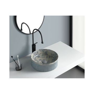 Раковина-чаша Bronze de Luxe (Бронз Де Люкс) Brousse 365x365x120 мм, 4116 голубая