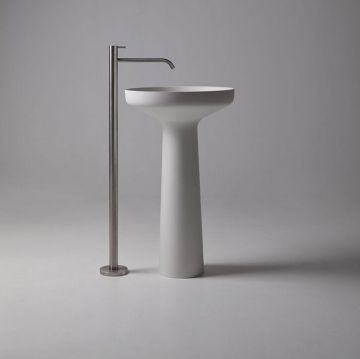 Раковина Antonio Lupi (Антонио Лупи) Ago 50х50 см, без отверстий, напольная, цвет: белый AGO85 Bianco/cr