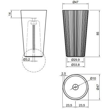 Раковина Antonio Lupi (Антонио Лупи) Plisse 47х85 см, без отверстий, напольная, слив в пол, с сифоном, донным клапаном и шлангом, Flumood, цвет: белый PLISSE