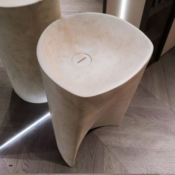 Раковина Antonio Lupi (Антонио Лупи) Rilievo 44х44х85 см, без отверстий, напольная, цвет: Pietra Luna