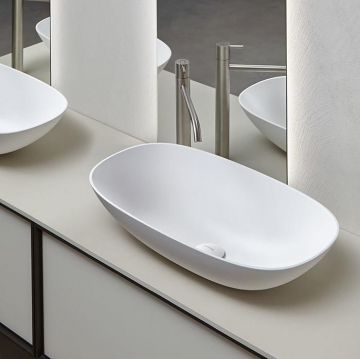 Раковина Antonio Lupi (Антонио Лупи) Velo 35х63 см, без отверстий, накладная, цвет: белый VELO63 Bianco