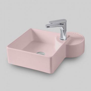Раковина Artceram (Арткерам) Cartesio 44х44 см, накладная, 1 отверстие, цвет: розовый глянцевый CAL003 33 00 Акция