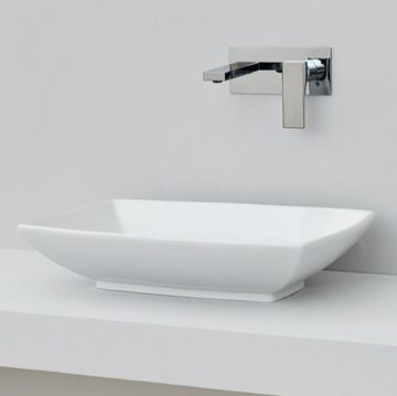 Раковина Artceram (Арткерам) Jazz 60х40 см, без отверстий, накладная, цвет: белый матовый JZL002 05 00