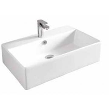 Раковина Artceram (Арткерам) Quadro 65x48 см, 1 отверстие, цвет: белый QUL003 01 00