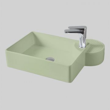 Раковина Artceram (Арткерам) Cartesio 58х44 см, накладная, 1 отверстие, цвет: зеленый глянцевый CAL002 35 00 Акция