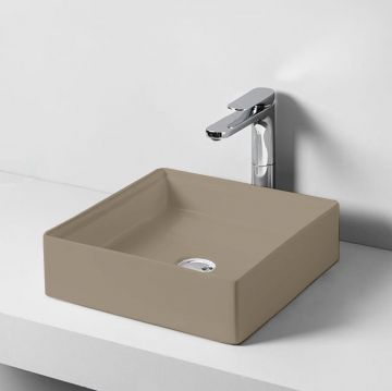 Раковина Artceram (Арткерам) Scalino 38х38 см, без отверстий, накладная, без слив-перелива, цвет: cream SCL001 22 00