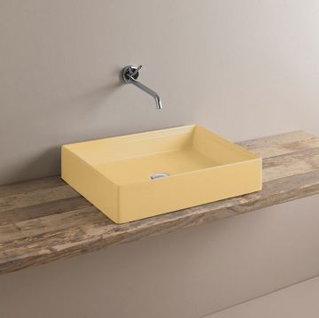 Раковина Artceram (Арткерам) Scalino 38х55 см, без отверстий, цвет: giallo zinco SCL002 12 00