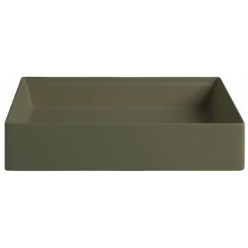 Раковина Artceram (Арткерам) Scalino 55х38 см, накладная, без отверстий, без слив перелива, цвет: cement mate SCL002 24 00