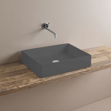 Раковина Artceram (Арткерам) Scalino 55х38 см, накладная, без отверстий, без слив перелива, цвет: blu denim SCL002 37 00