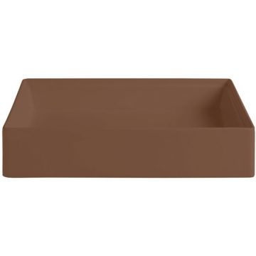 Раковина Artceram (Арткерам) Scalino 55х38 см, накладная, без отверстий, без слив перелива, цвет: marrone tortora SCL002 40 00