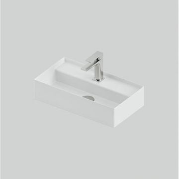 Раковина Artceram (Арткерам) Scalino накладная 50х27см, с 1 отверстие, цвет: белый глянцевый SCL006 01 00