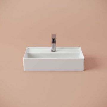 Раковина Artceram (Арткерам) Scalino накладная 50х27см, с 1 отверстие, цвет: белый матовый SCL006 05 00